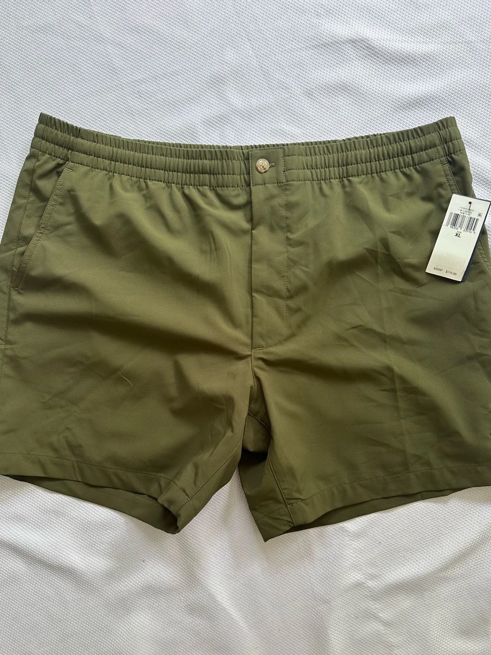 Olive Green Men's Swim/Active Shorts